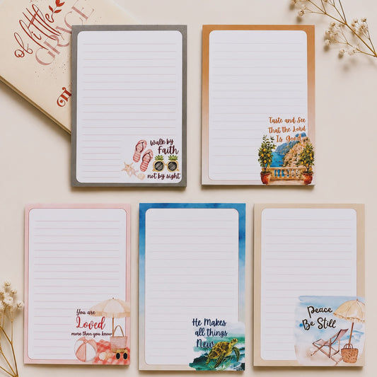 Christian Notepad | Walk by Faith Notepad | Faith-Based Stationery | Of Little Grace
