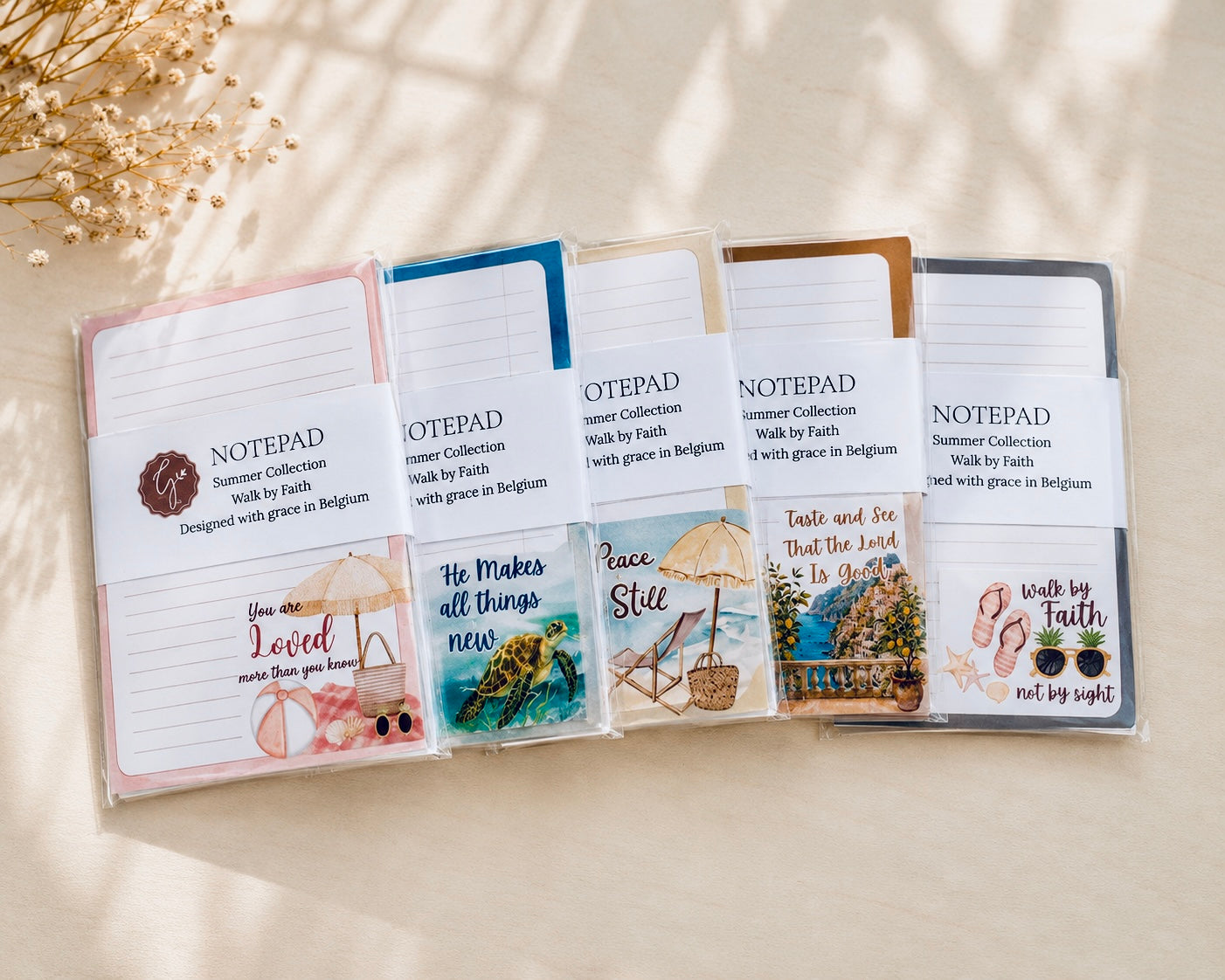 Christian Notepad | Walk by Faith Notepad | Faith-Based Stationery | Of Little Grace