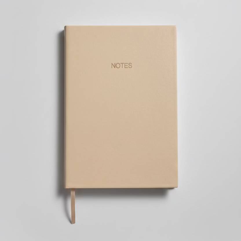A6 Lined Notebook - Baige color